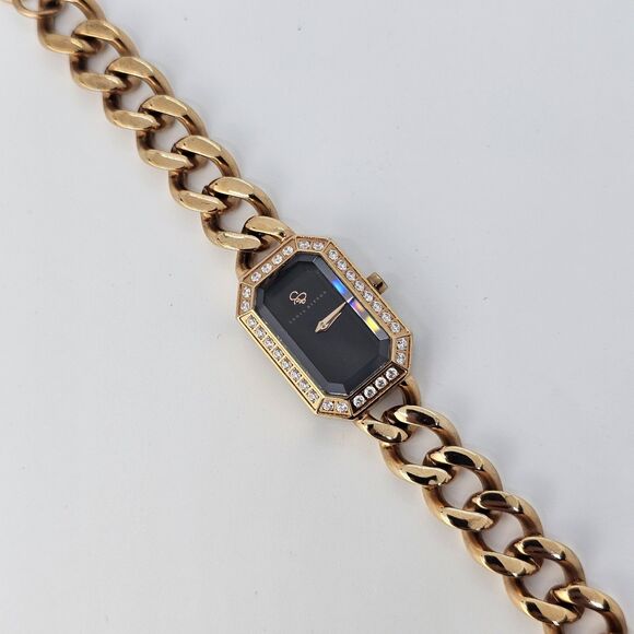 Sonia Bitton Women's Watch 20MM Black Dial Rose Gold Band Up to 7.75" NewBattery - Picture 2 of 10